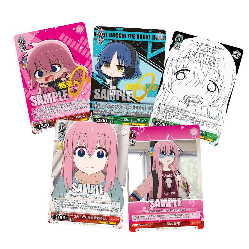 Bushiroad Weiss Schwarz TCG Bocchi The Rock! Display 16 Boosters 9 Cartes