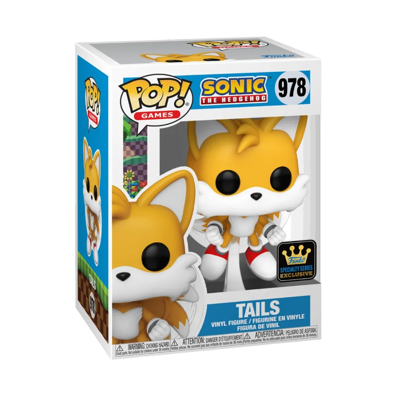 Figurine Pop Sonic Pop Tails Flying Flocked + Chase
