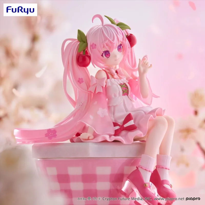 FRYU36677 Hatsune Miku statuette PVC Noodle Stopper Sakura Miku 2025 14 cm