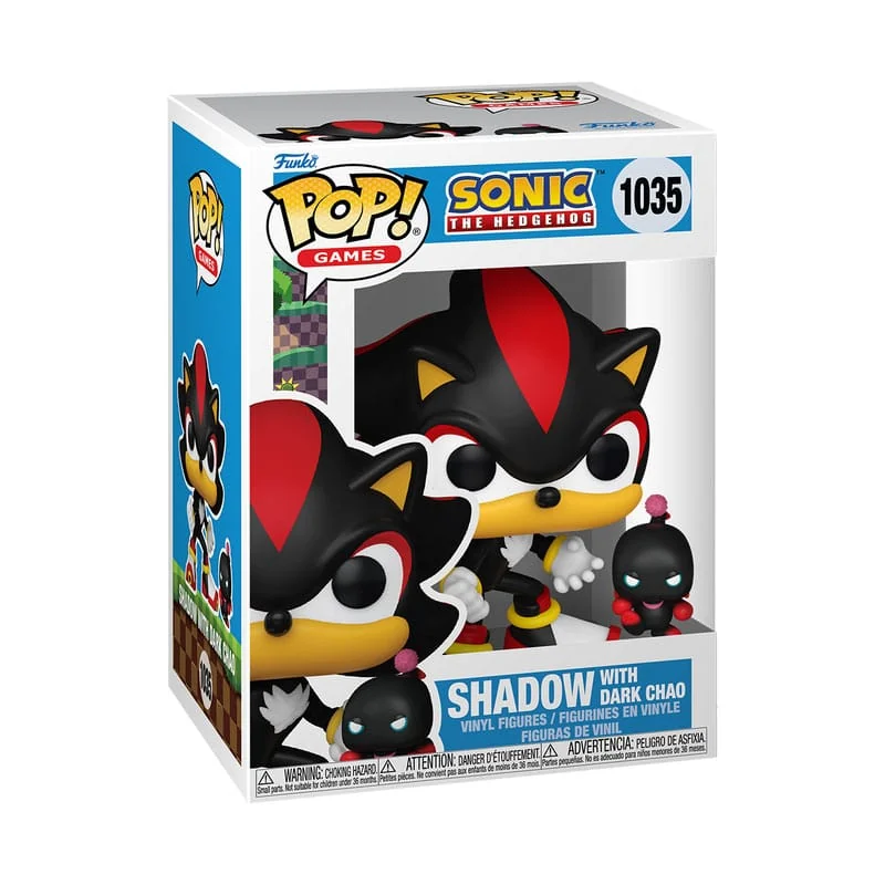 Figurines Pop Sonic The Hedgehog POP & Buddy! Vinyl figurine Shadow w/DChao 9 cm