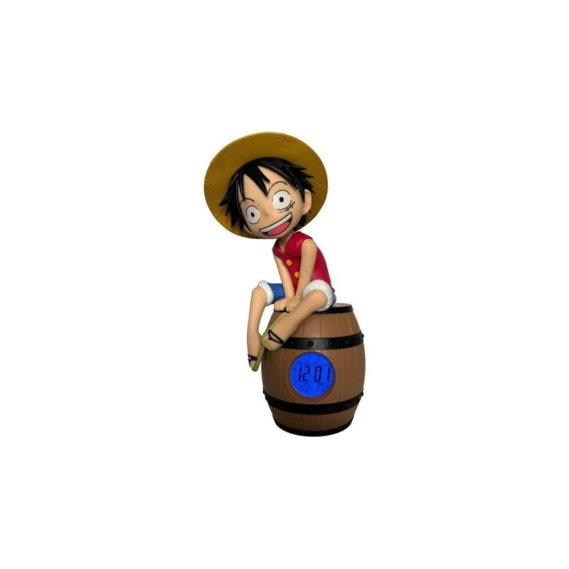 ONE PIECE - Luffy sur Tonneau - Réveil Lumineux LED - 17 cm ONE PIECE - Luffy sur Tonneau - Réveil Lumineux LED - 17 cm