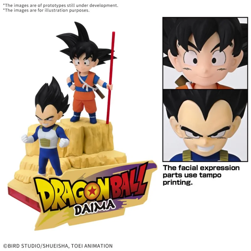 Bandai DRAGON BALL DAIMA - Son Goku (Mini) & Vegeta (Mini) - Model Kit