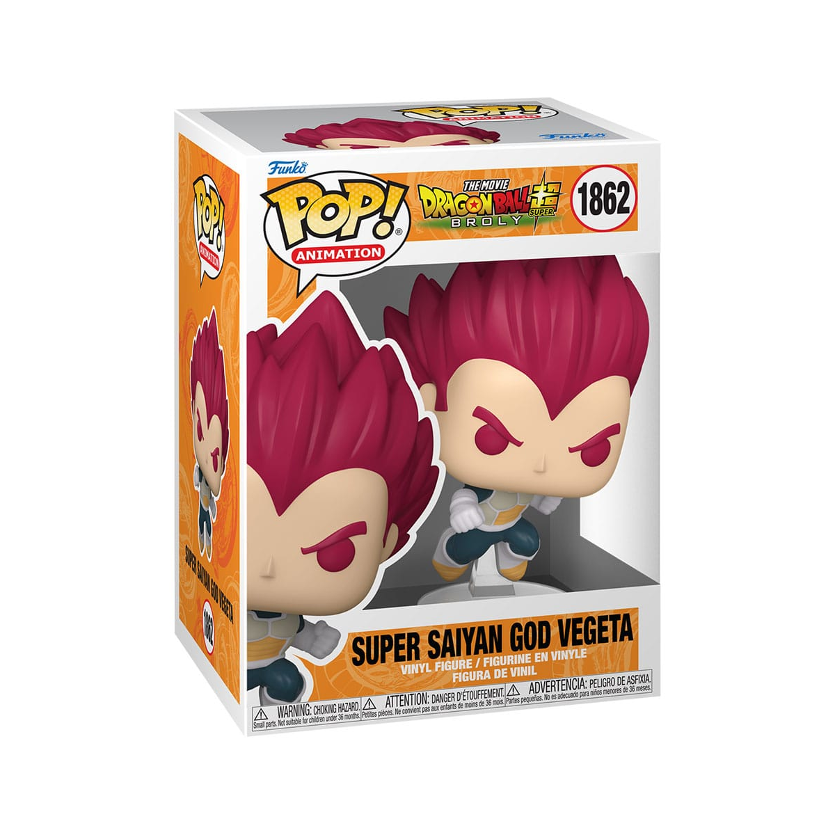 Figurines Pop Dragon Ball Super: Broly POP! Animation Vinyl figurine SSG Vegeta 9 cm