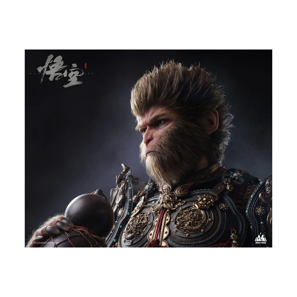 QS-WUKONG-BUST Black Myth: WuKong The Destined buste 1/1 WuKong 100 cm