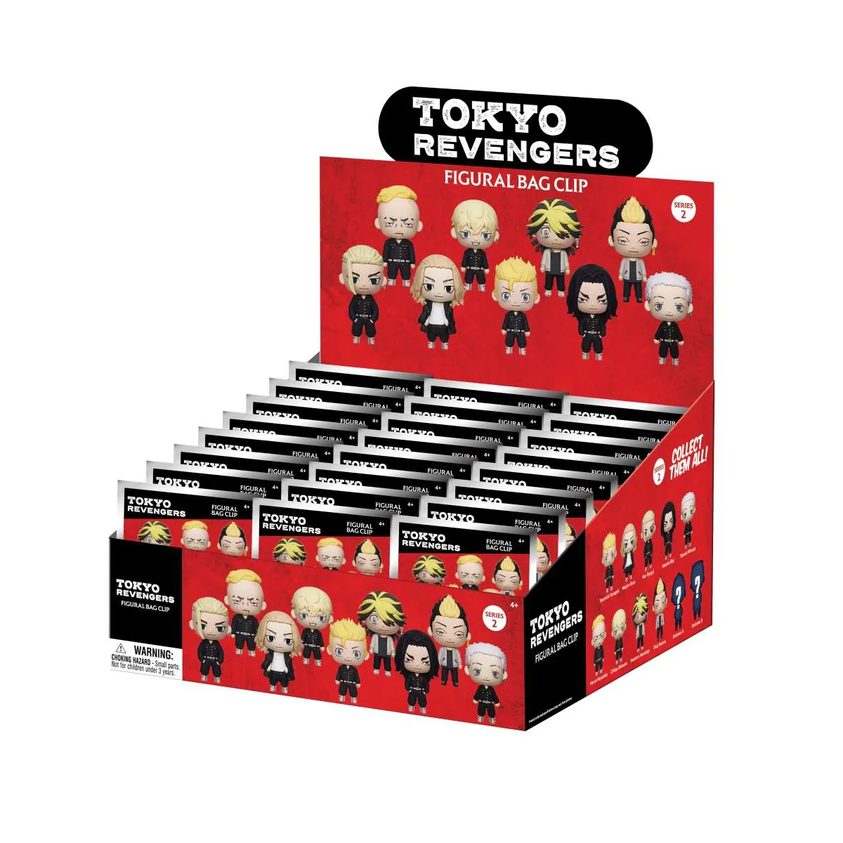 Porte-clé/Blind Box : Mystery Box Tokyo Revengers 3d Foam Bag Clip Series 2