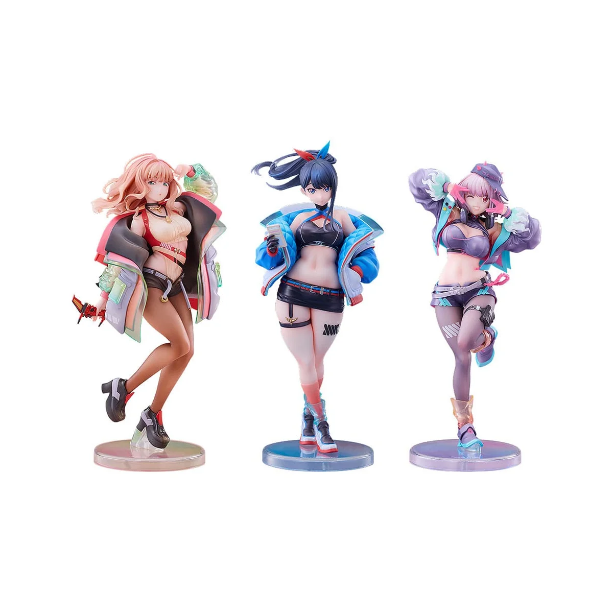  Gridman Universe pack 3 statuetten PVC 1/7 Rikka Takarada, Akane Shinjo, Yume Minami: Dreamy Divas Ver.