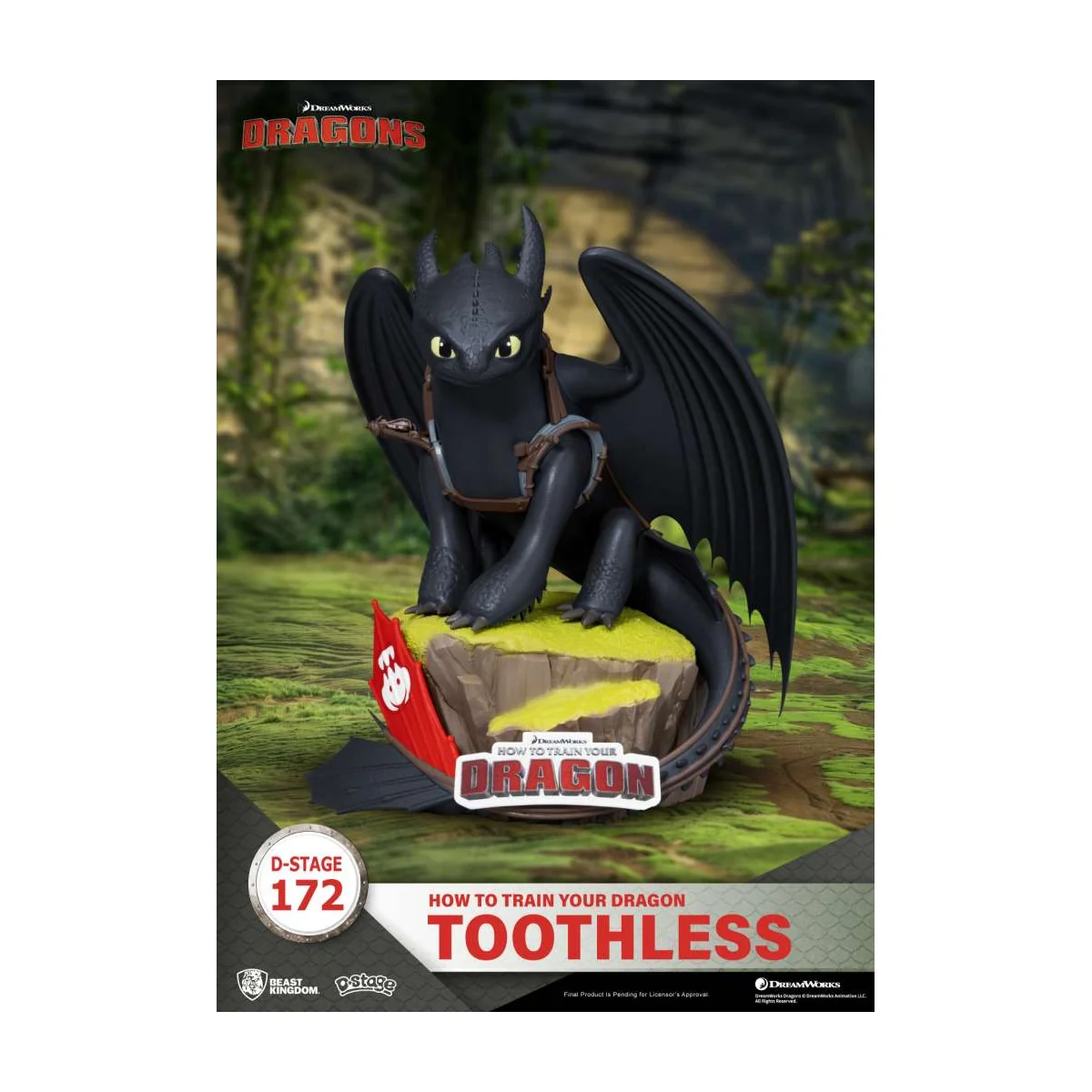 Figurine How To Train Your Dragon Toothless D-stage