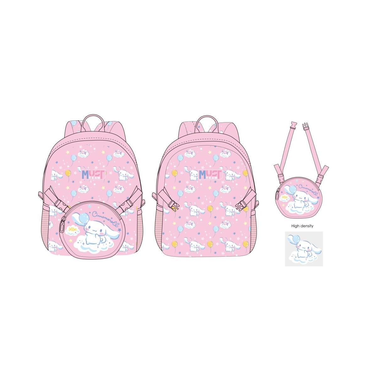  CINNAMOROLL - Must - Sac à dos + un mini sac détachable