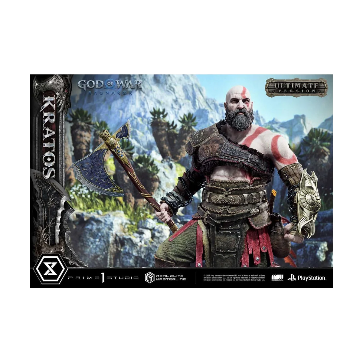 God of War: Ragnarok statuette Real Elite Masterline Series 1/3 Kratos Ultimate Version 95 cm