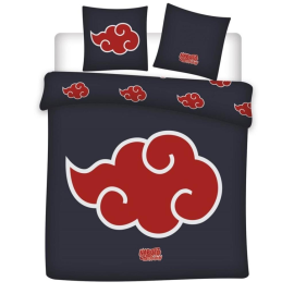  NARUTO SHIPPUDEN - Parure de lit 240x220cm + 2x65x65cm - Akatsuki