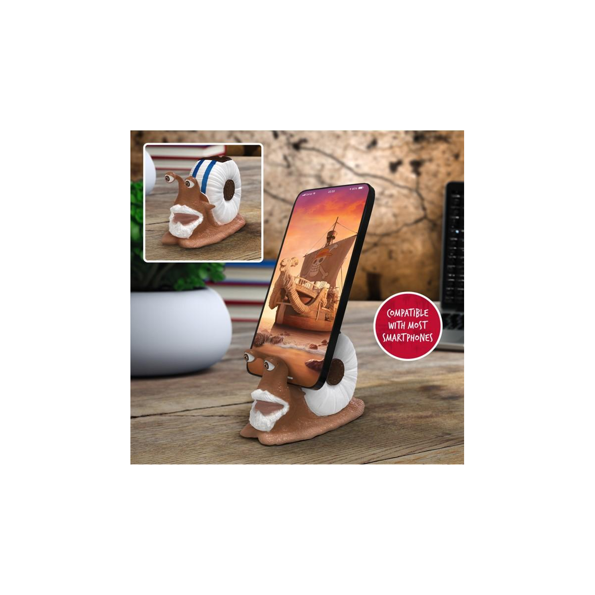 ONE PIECE - Den Den Mushi - Support Téléphone ONE PIECE - Den Den Mushi - Support Téléphone