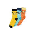  POKEMON - Evoli Evolution - Pack de 3 paires de chaussettes (T43-46)