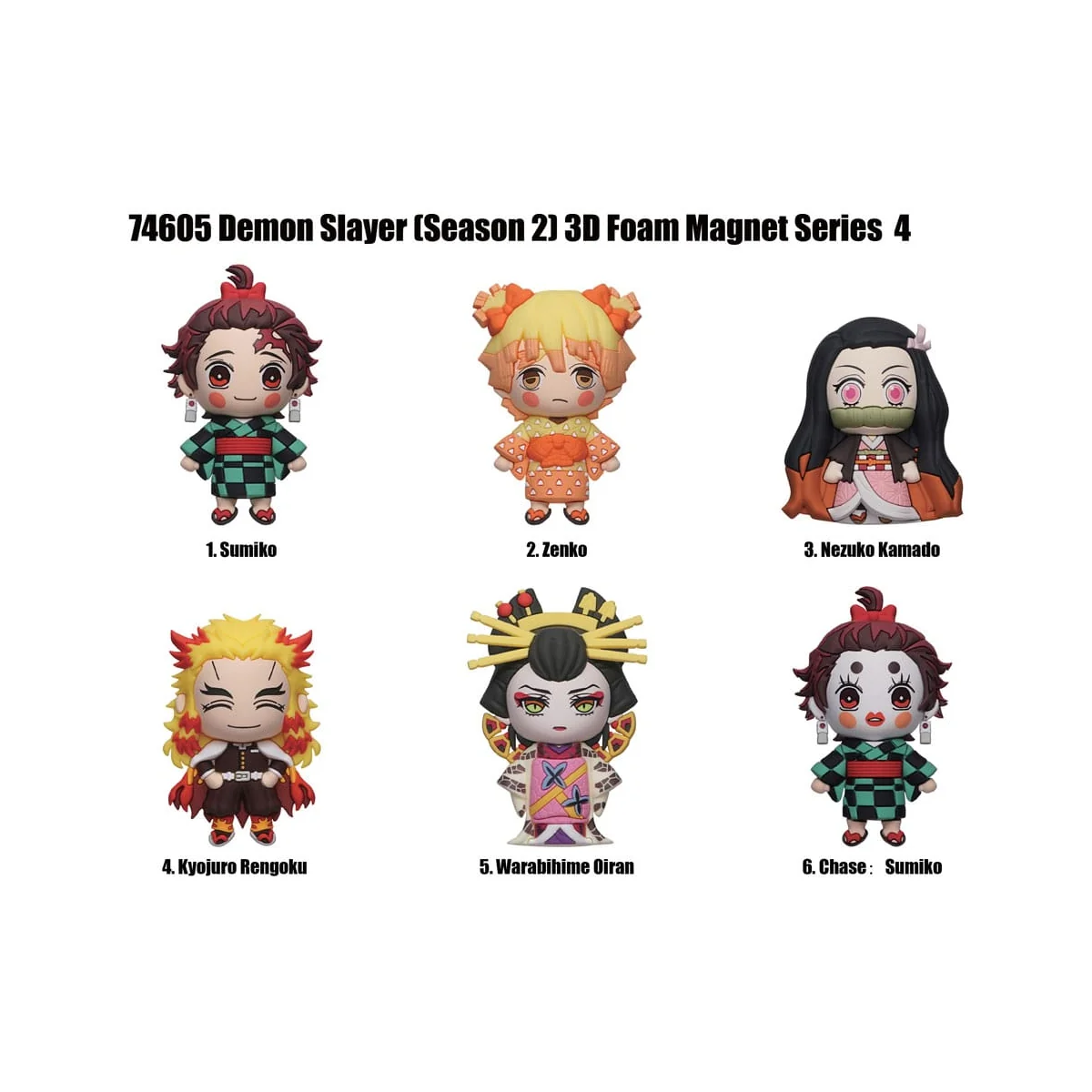 Blind Box : Mystery Box Demon Slayer blind pack aimants Series 4 Display (12)