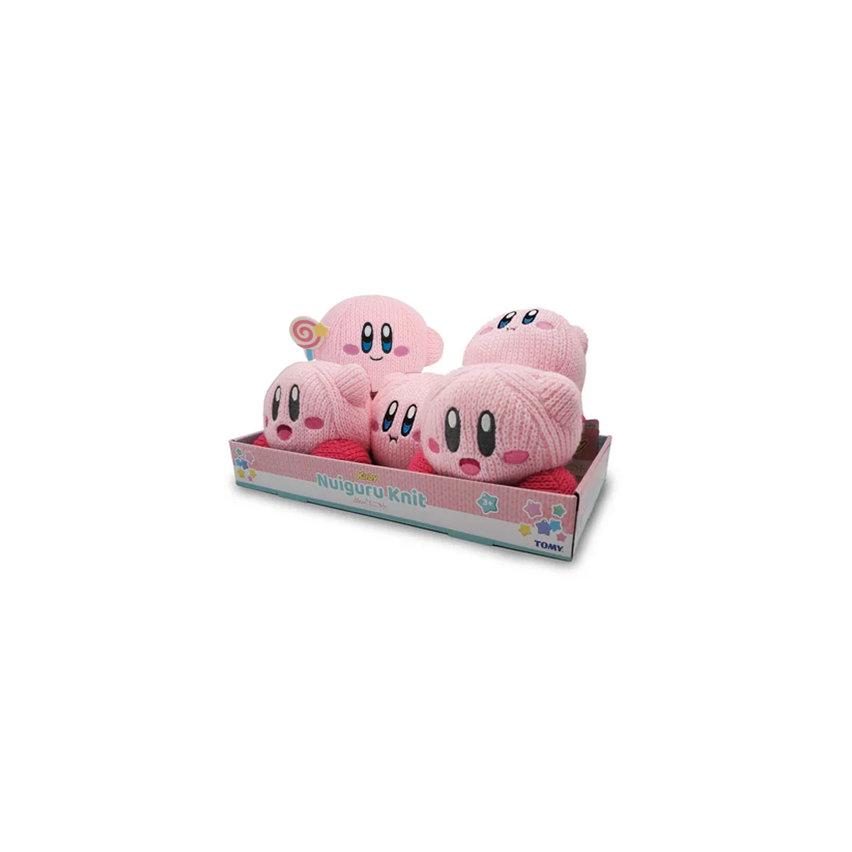 Kirby Peluche Mocchi Mocchi Junior Nuiguru-Knit Asst 3 5pcs
