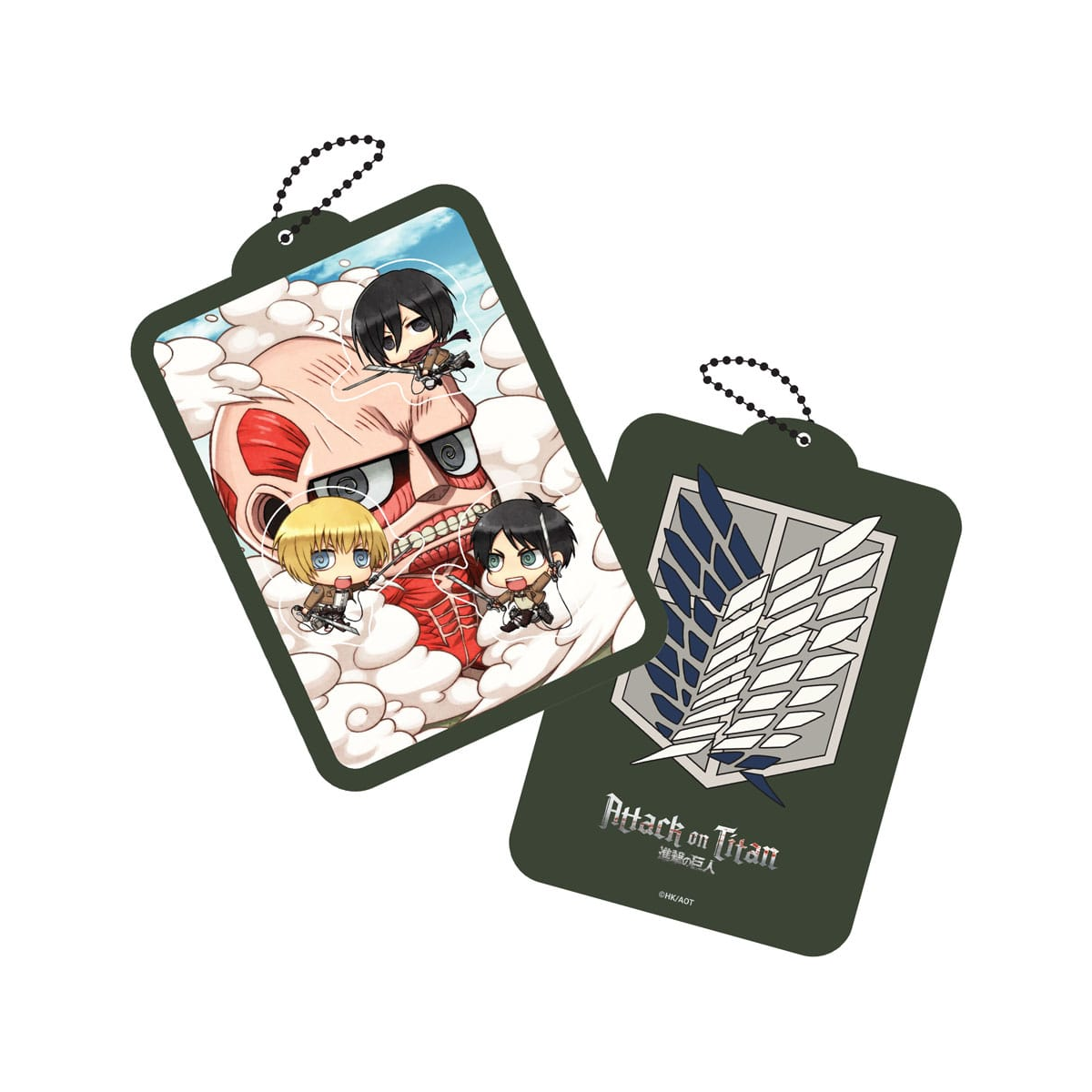  Attack on Titan porte-clés acrylique Shaker Kawaii Attack!