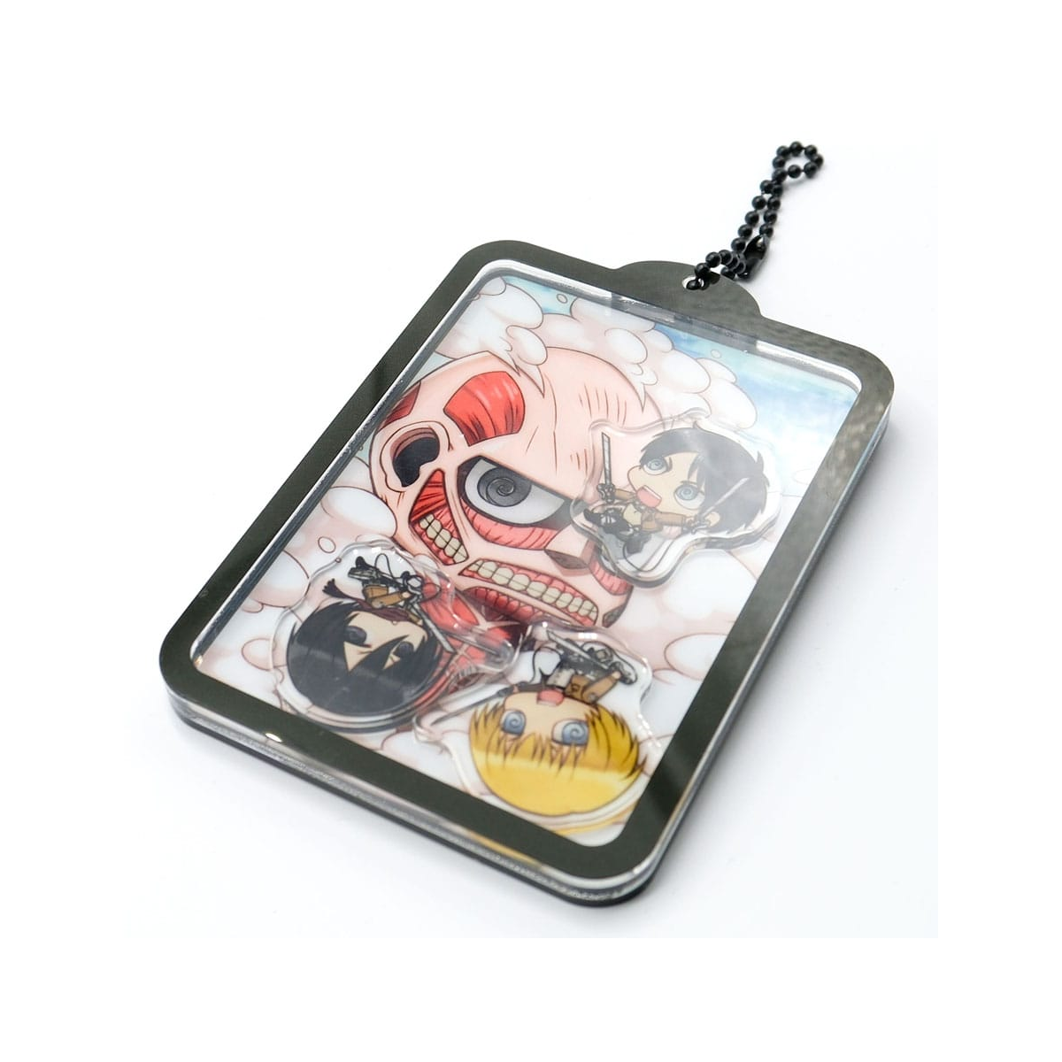 Porte-clé Attack on Titan porte-clés acrylique Shaker Kawaii Attack!