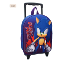  Sonic the Hedgehogtrolley sac à dos 3D Sonic Prime Great Escapes 32 cm