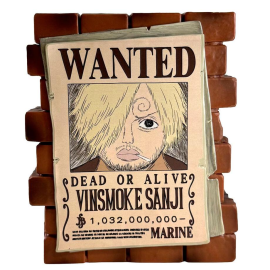  ONE PIECE - Sanji "Wanted" - Tirelire 16cm