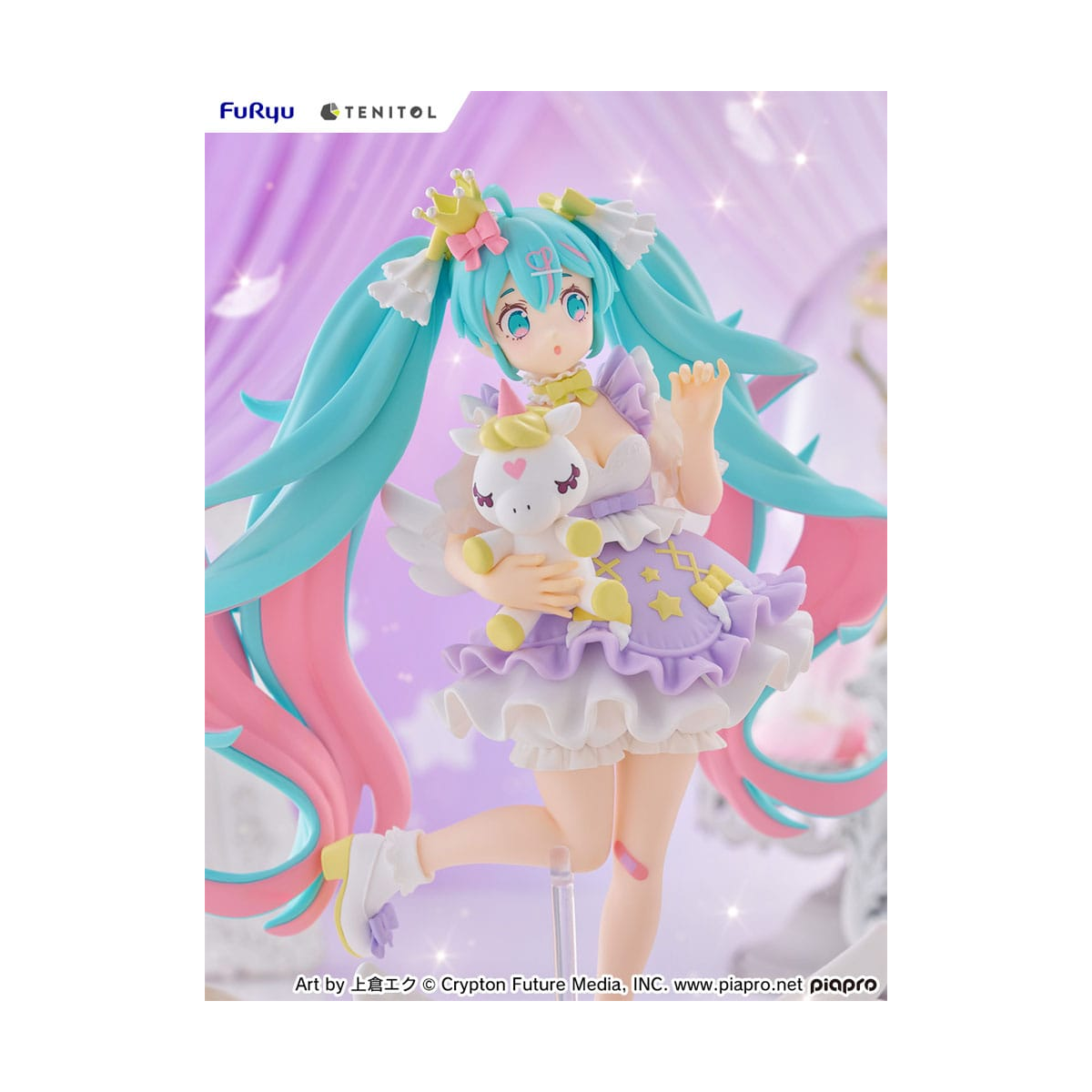 FRYU40751 Hatsune Miku Tenitol Hatsune Miku Yumekawa Princess Lavender Ver. 21 cm