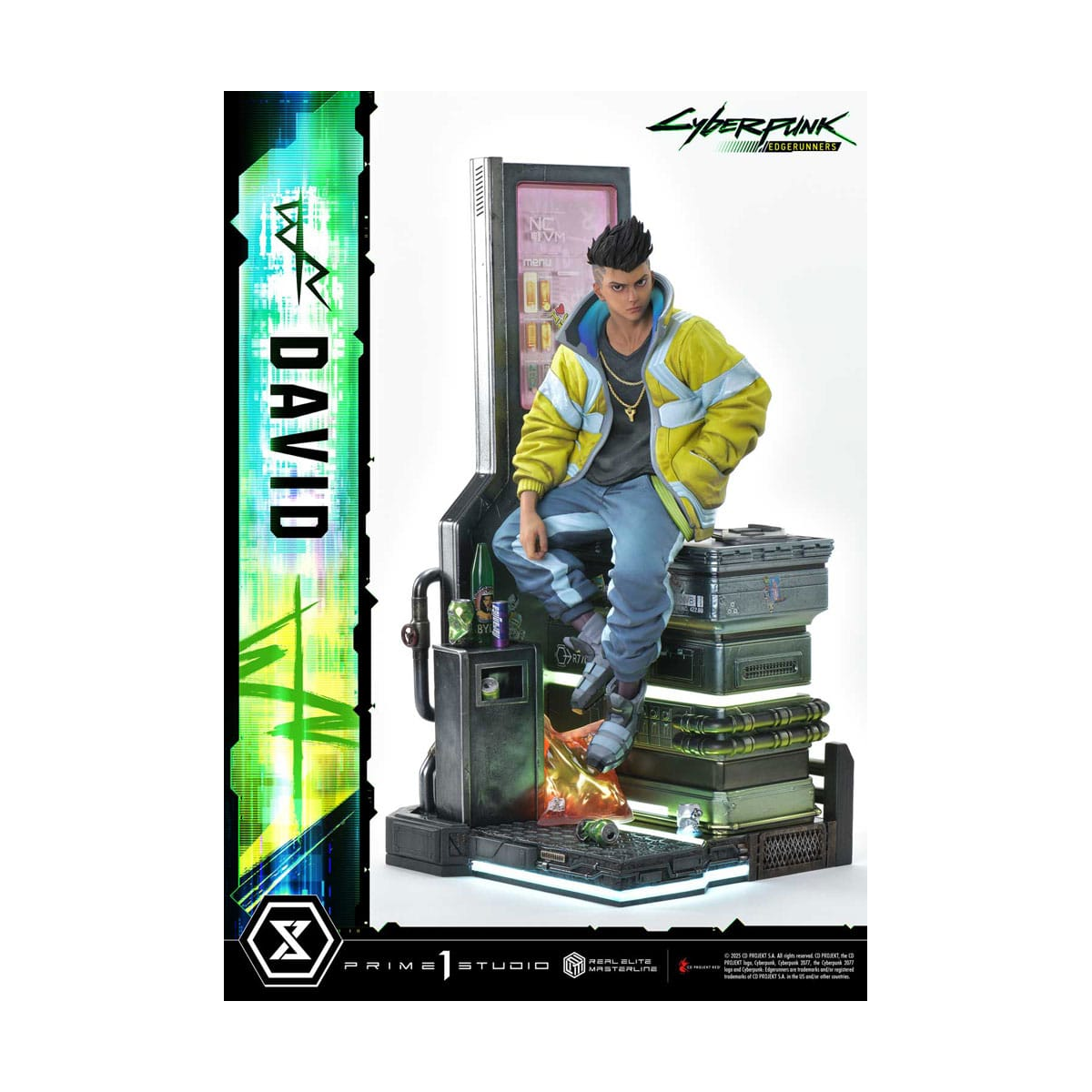  Cyberpunk: Edgerunners statuette Real Elite Masterline Series 1/4 David 58 cm