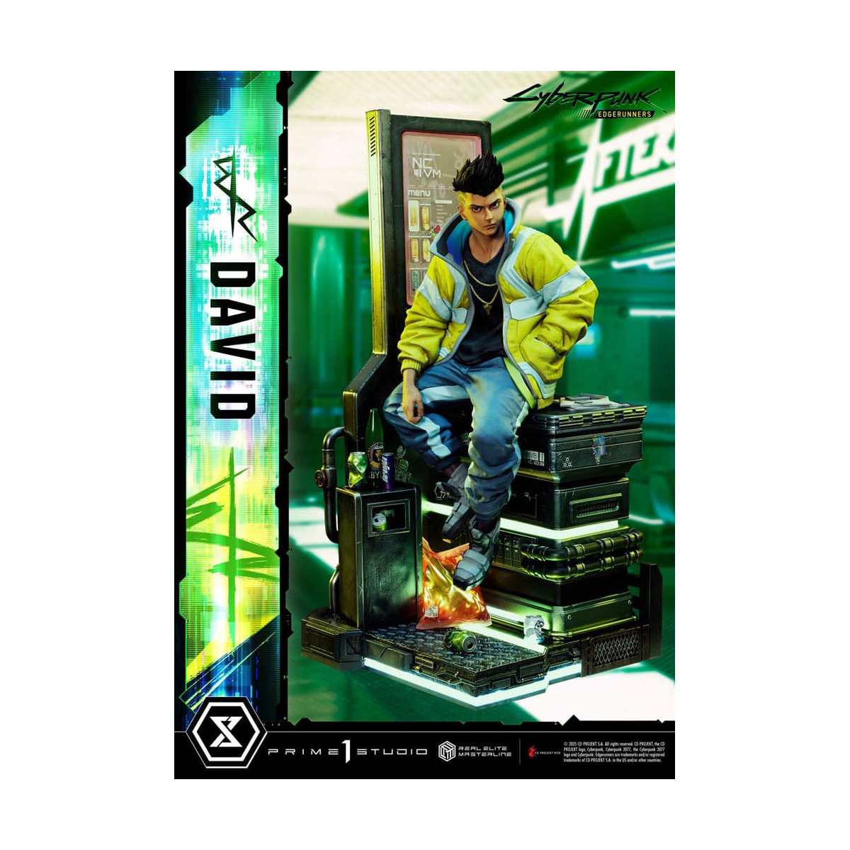 Prime 1 Studio Cyberpunk: Edgerunners statuette Real Elite Masterline Series 1/4 David 58 cm