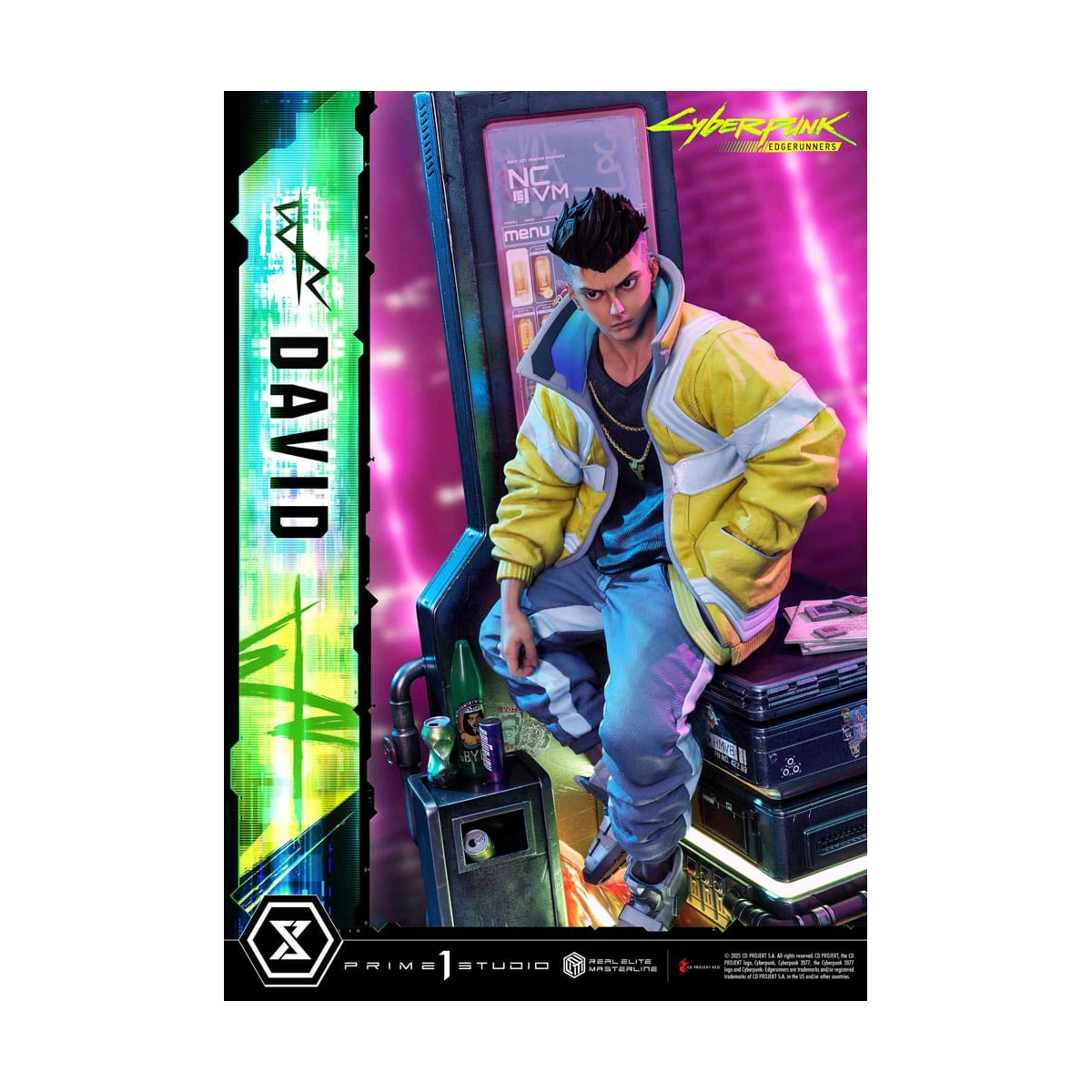 Cyberpunk: Edgerunners statuette Real Elite Masterline Series 1/4 David 58 cm
