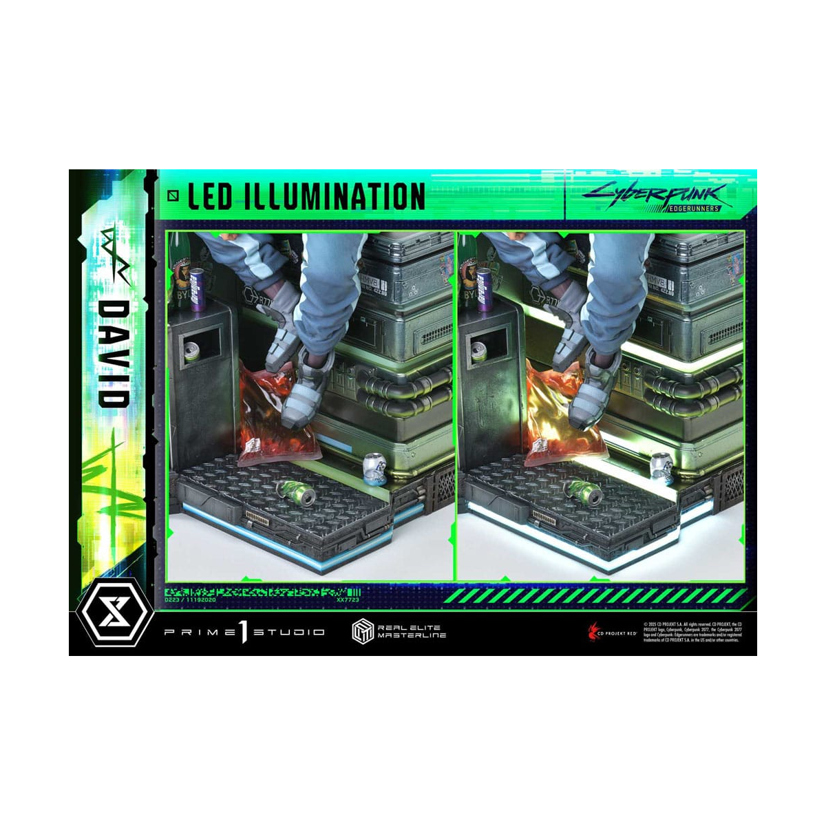 Cyberpunk: Edgerunners statuette Real Elite Masterline Series 1/4 David 58 cm