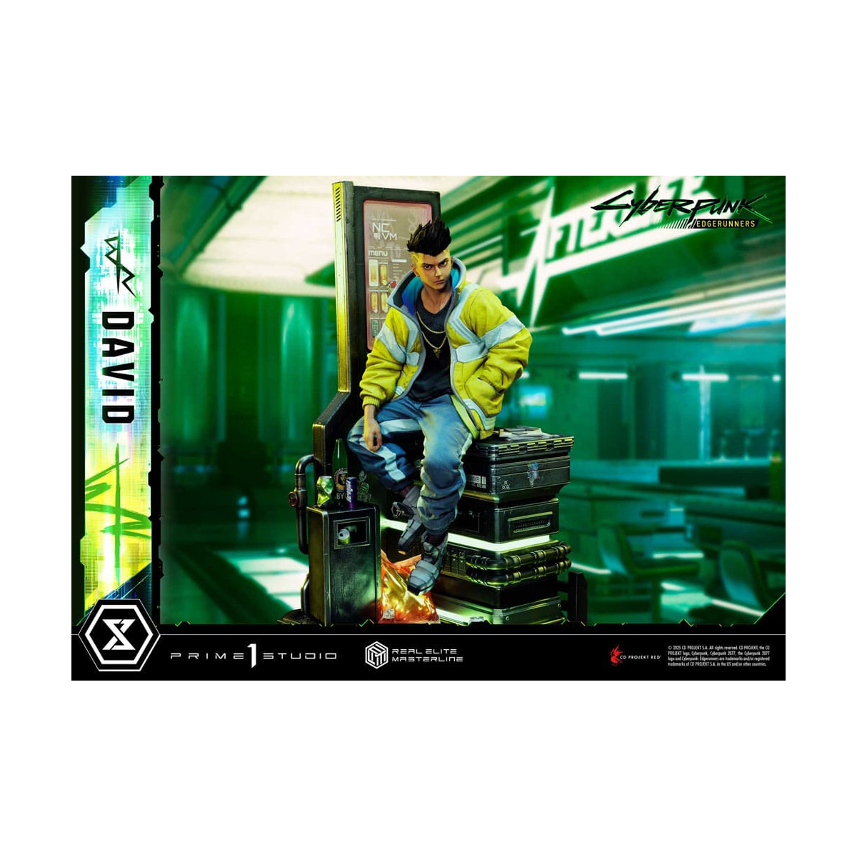 Cyberpunk: Edgerunners statuette Real Elite Masterline Series 1/4 David 58 cm
