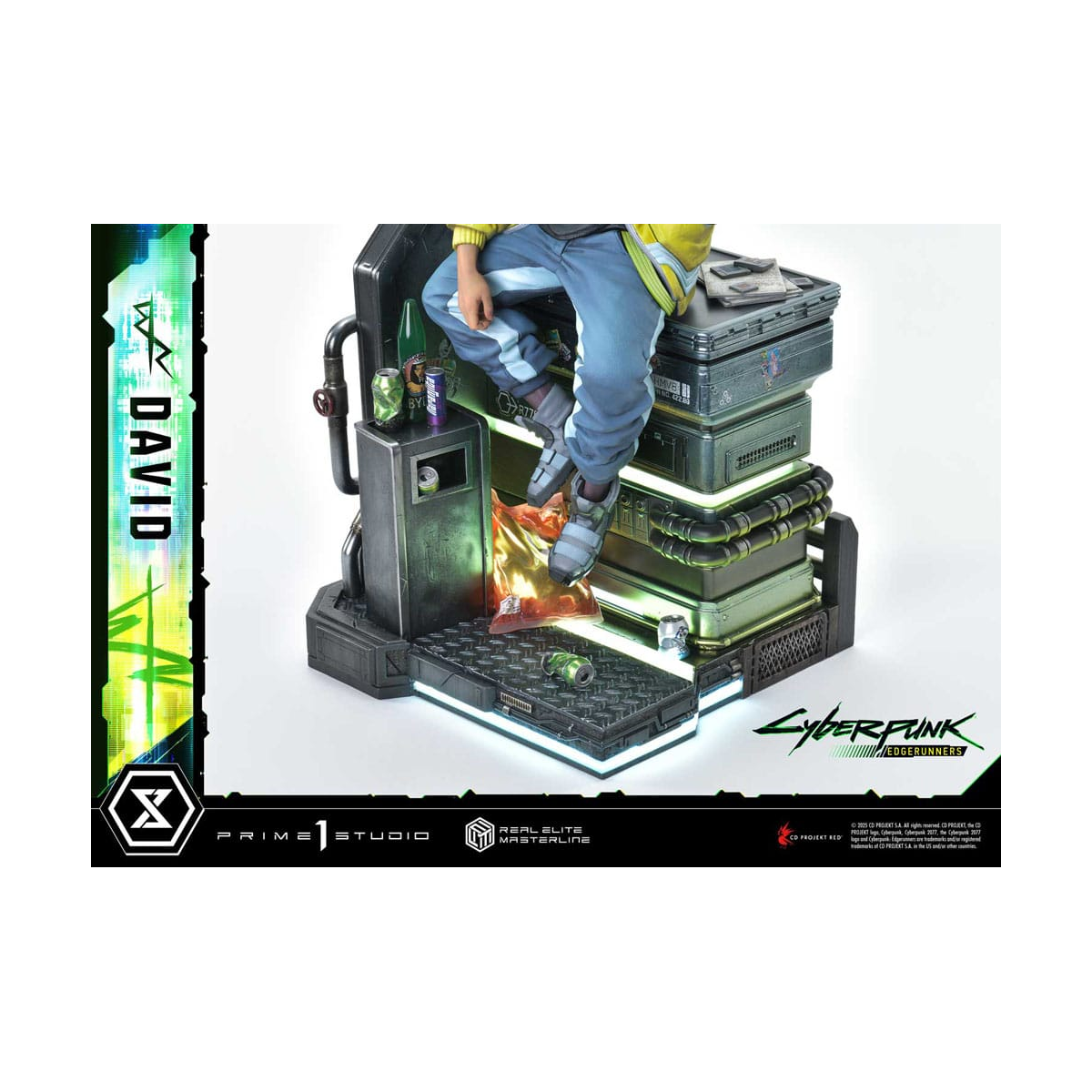 Cyberpunk: Edgerunners statuette Real Elite Masterline Series 1/4 David 58 cm