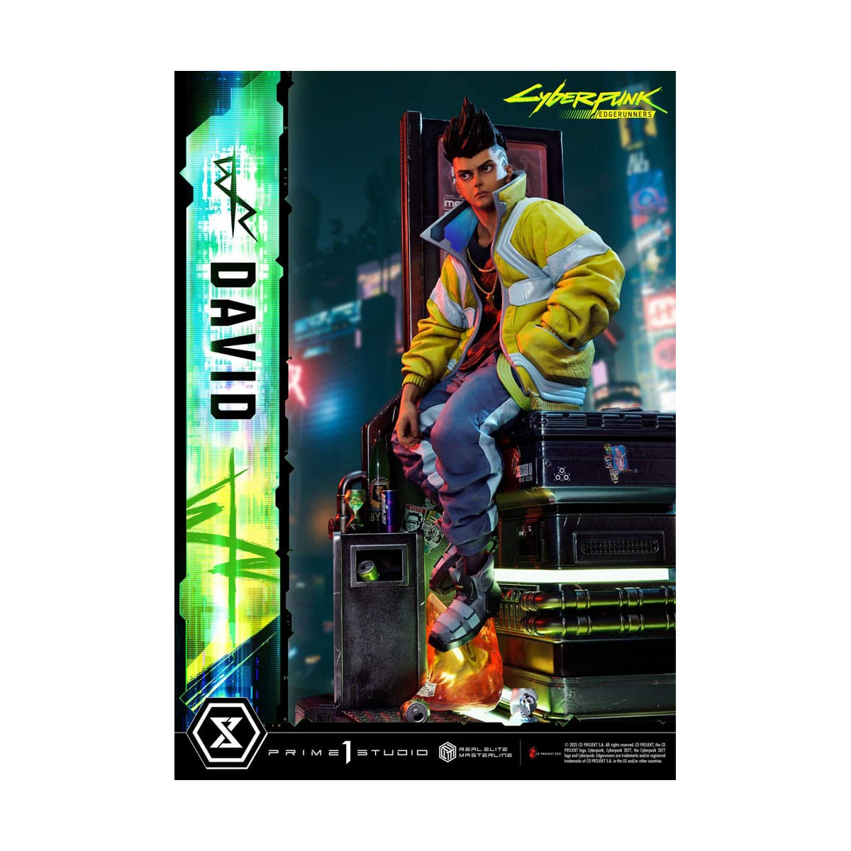Cyberpunk: Edgerunners statuette Real Elite Masterline Series 1/4 David 58 cm