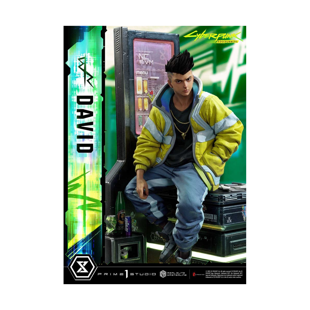 Cyberpunk: Edgerunners statuette Real Elite Masterline Series 1/4 David 58 cm