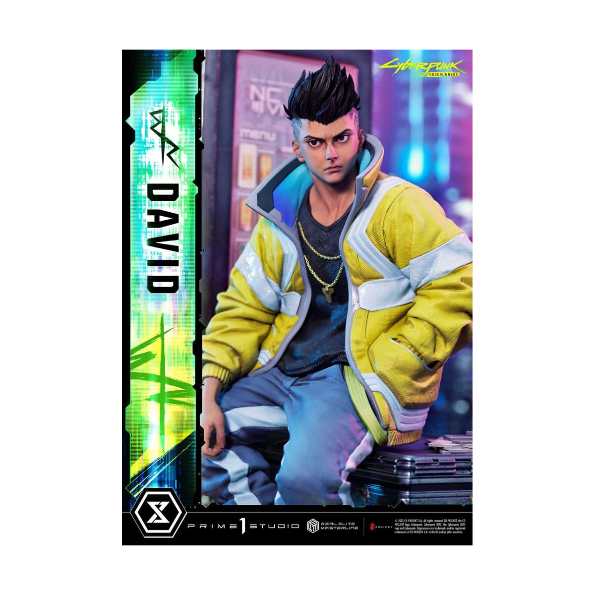 Cyberpunk: Edgerunners statuette Real Elite Masterline Series 1/4 David 58 cm