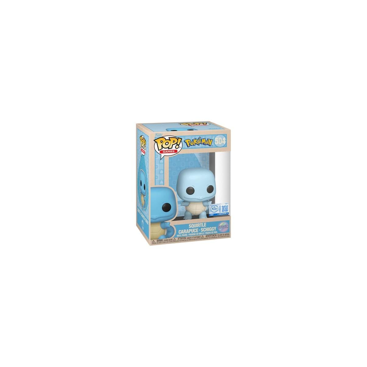 Figurines Pop POKEMON - POP Games N° 504 - Squirtle (Soft Color)