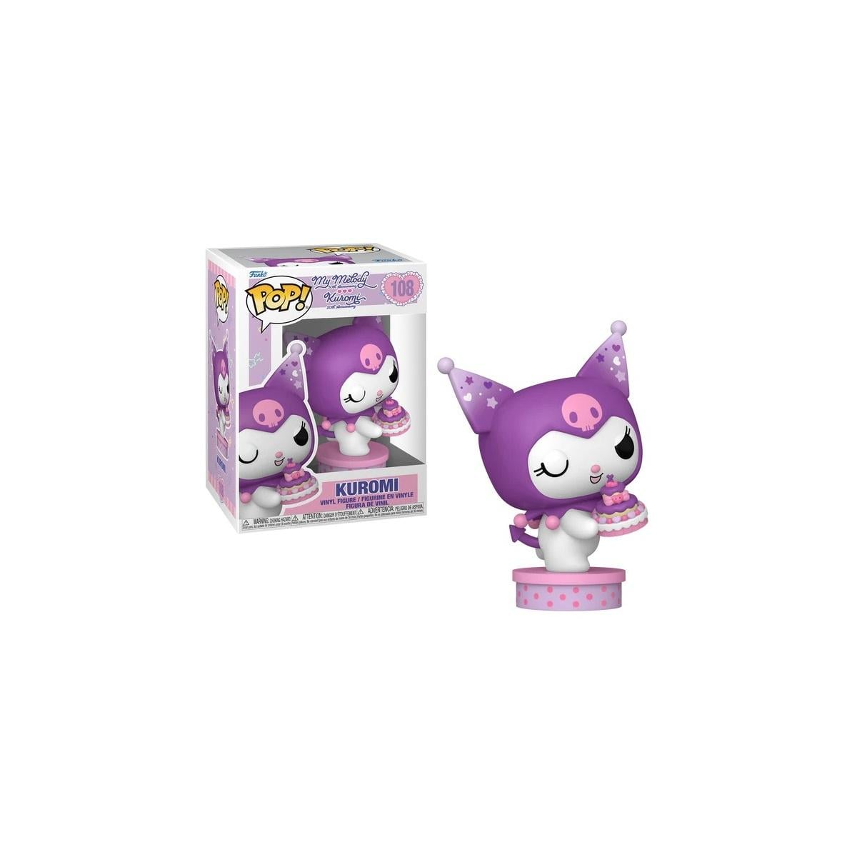  KUROMI 20EME ANNIVERSAIRE - POP N° 108 - Kuromi avec Cake