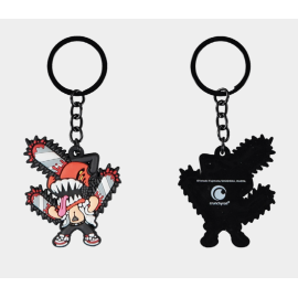  CHAINSAW MAN - Porte-clés en Caoutchouc