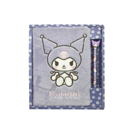 KUROMI - Purple - Pack Notebook Fourrure A5 + Stylo-Bille