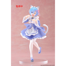 Figurine Re:Zero Starting Life in Another World - Coreful Rem Cat Maid Ver. Renewal 18 cm