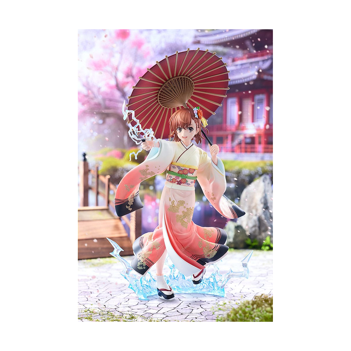 Figurine A Certain Scientific Railgun T - statuette 1/7 Mikoto Misaka Furisode Kimono Ver. 28 cm