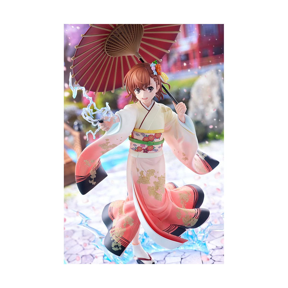 A Certain Scientific Railgun T - statuette 1/7 Mikoto Misaka Furisode Kimono Ver. 28 cm