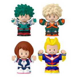  My Hero Academia - pack 4 mini figurines Fisher-Price Little People Collector 7 cm