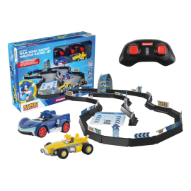 Sonic the Hedgehog - voiture télécommandée RC 1/43 2,4GHz Tabletop Racing Set