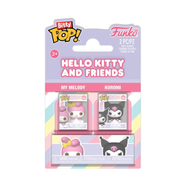  Hello Kitty - pack 2 Bitty POP! Vinyl figurines My Melody&Kuromi 2 cm