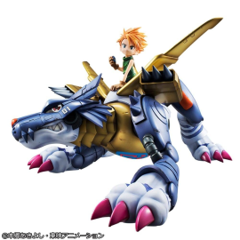  Digimon Adventure G.E.M. Precious Series Figurine PVC Metal Garurumon & Ishida Yamato 30 cm
