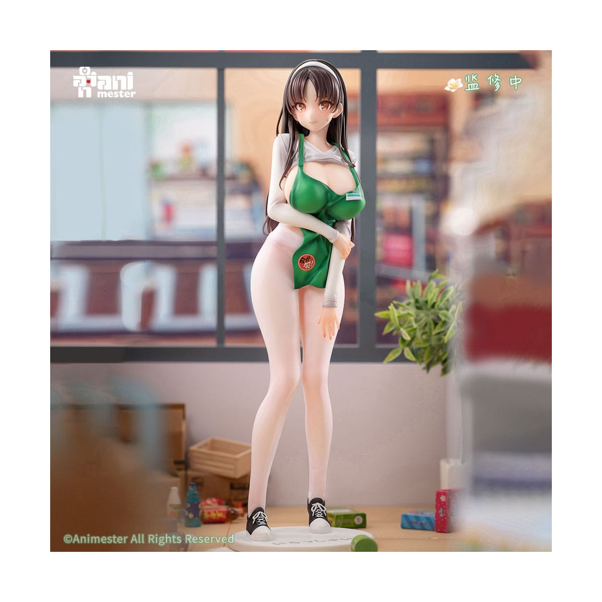 Original Character statuette 1/6 First Business! Mari Hanamiya the Gentle Shop Assistant illustration by POPQN 28 cm
