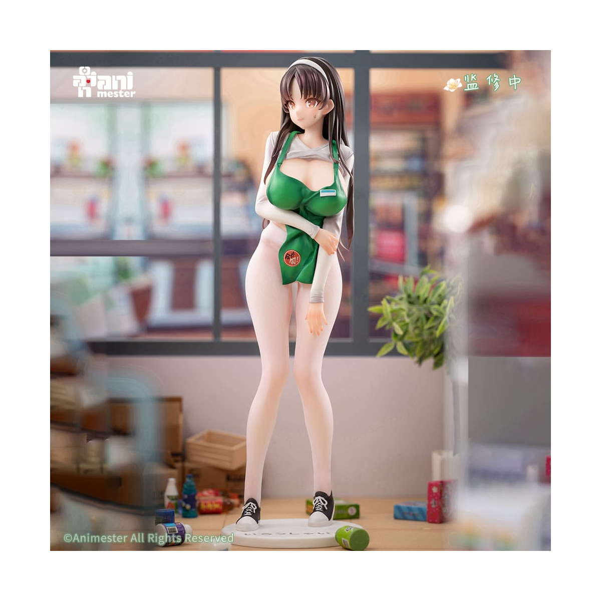 Original Character statuette 1/6 First Business! Mari Hanamiya the Gentle Shop Assistant illustration by POPQN 28 cm