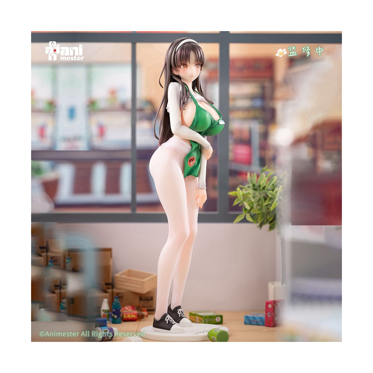 Original Character statuette 1/6 First Business! Mari Hanamiya the Gentle Shop Assistant illustration by POPQN 28 cm
