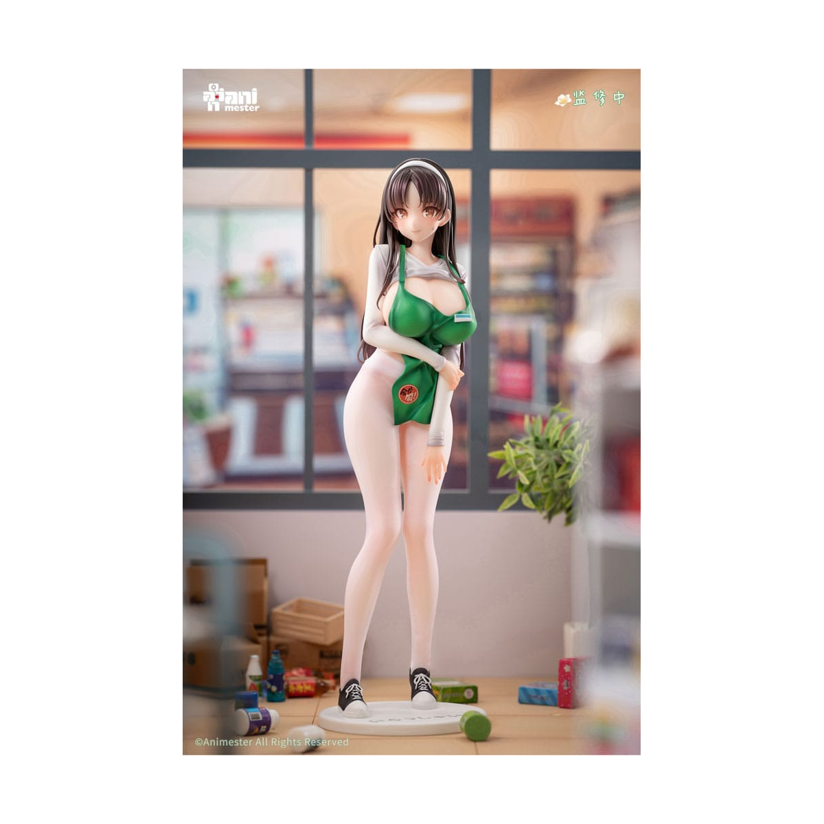 Original Character statuette 1/6 First Business! Mari Hanamiya the Gentle Shop Assistant illustration by POPQN 28 cm