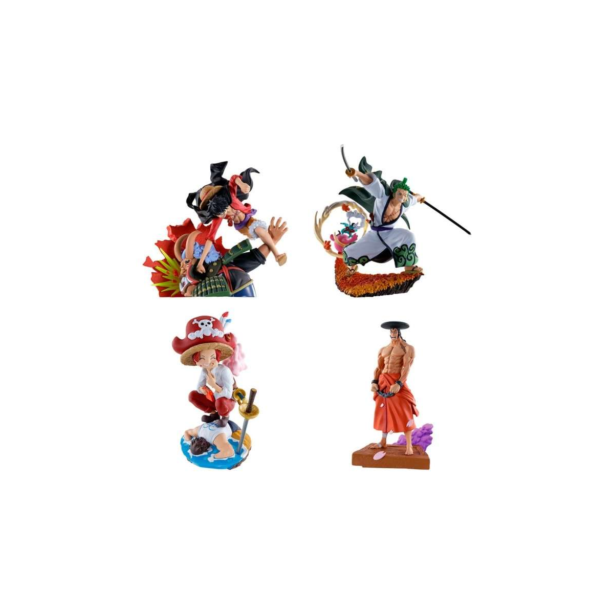  One Piece Petitrama set figurines PVC Logbox Re Birth Wano Kuni Vol.1 9 cm