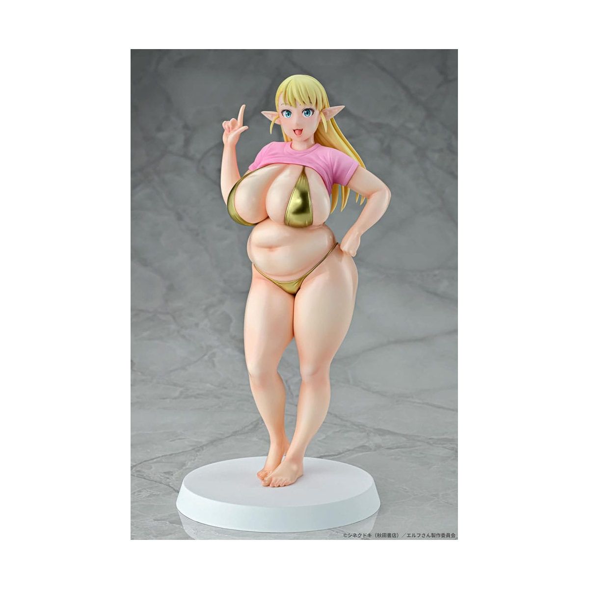 Q-Six Figurine PVC 1/7 Plus-Sized Elf Elfuda Gold Ver. 26 cm
