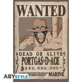  ONE PIECE - Poster 91X61 - Wanted Ace